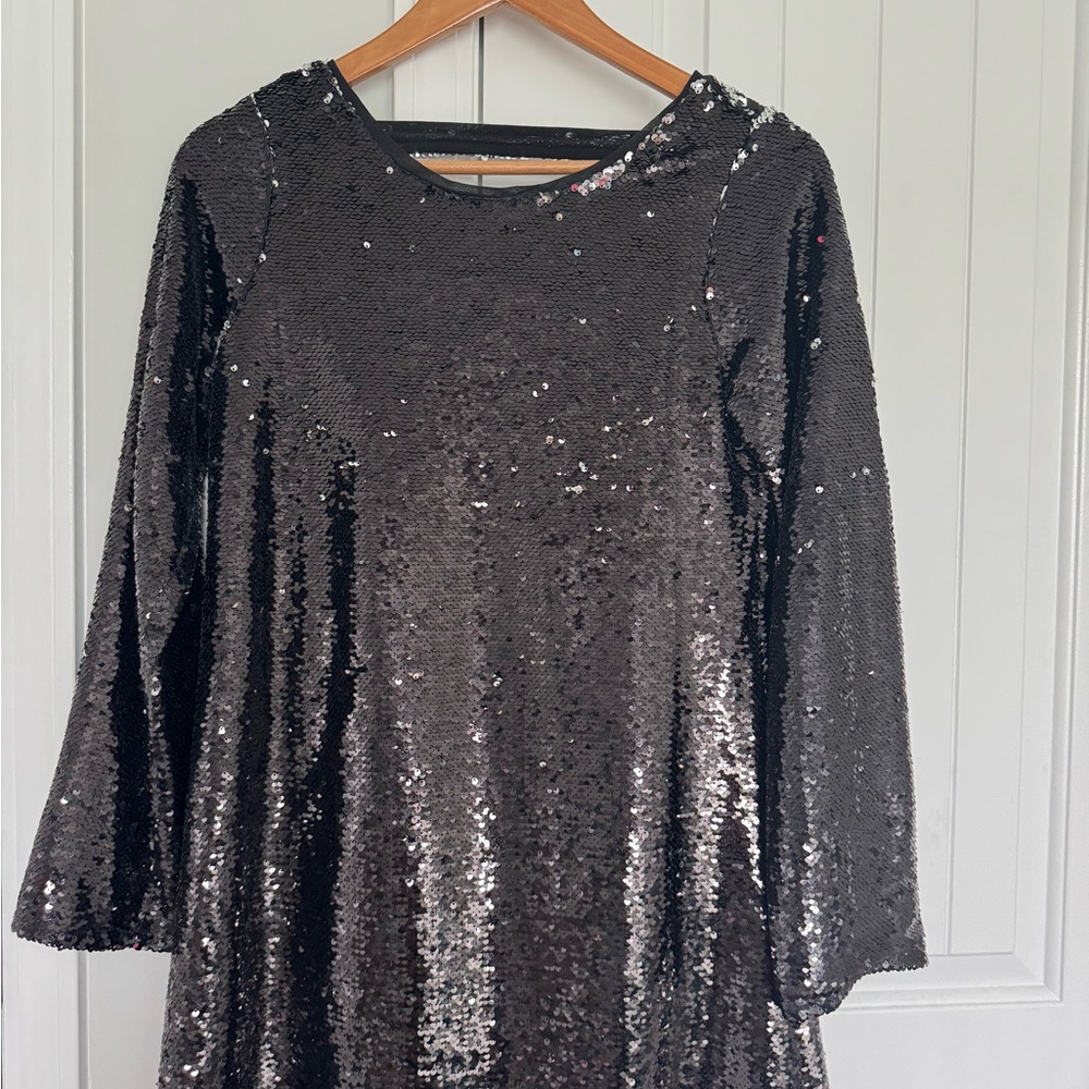 Black Sequin Dress